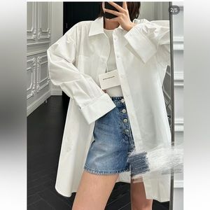 Alexander Wang oversize white dress shirt